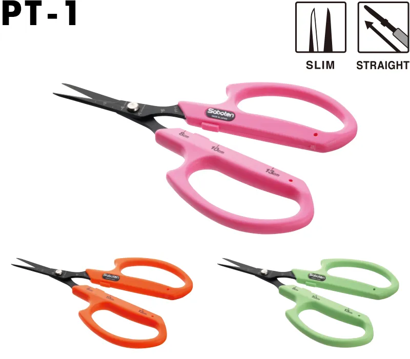 Saboten Scissors Professional Trimming PT-2 SLIM ANGLED GREEN