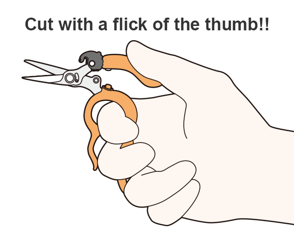 Cut with a flick of the thumb!!