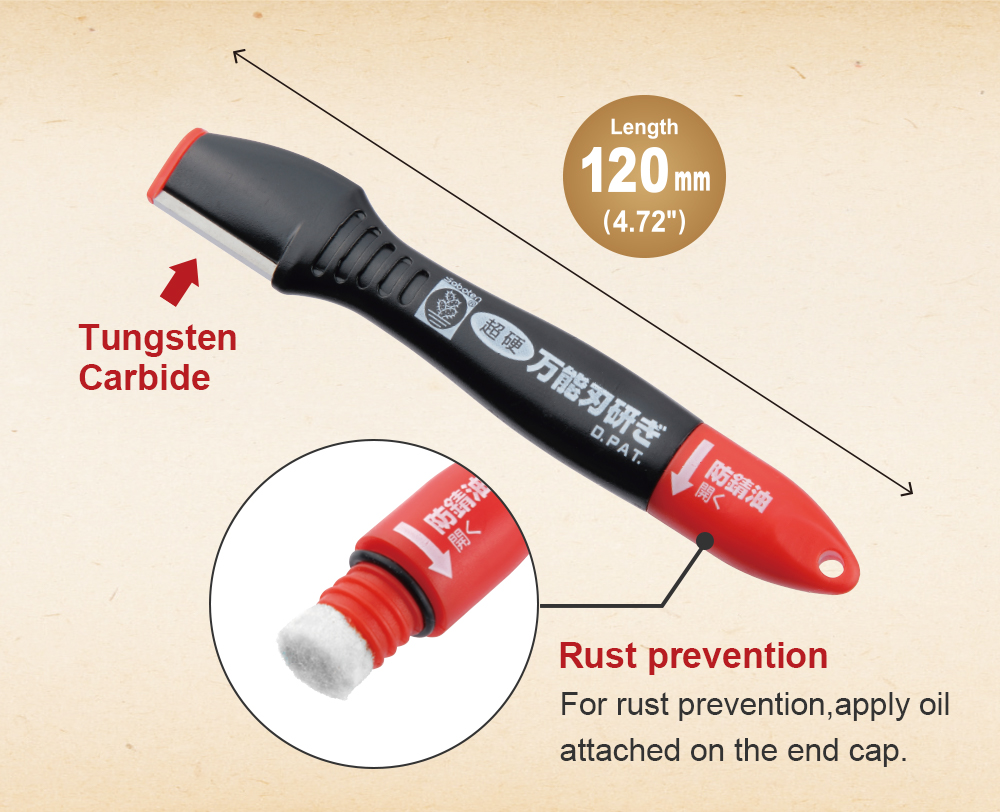 Tungsten Carbide. Rust prevention for rust prevention, apply oil attached on the end cap. length120mm(4.72")